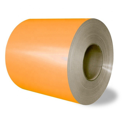 Màu cam GB Tấm thép mạ kẽm mạ sẵn trong cuộn PVDF Aluzinc Coil