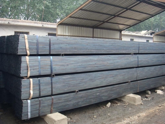 Q195 Ống vuông mạ kẽm SPHC 2x3 Ống thép mạ kẽm