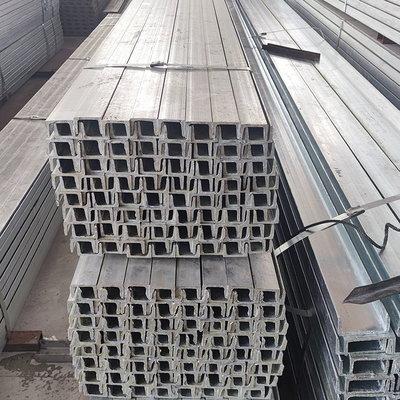 Cấu hình dầm chữ U bằng thép dài mạ kẽm kênh C 80 * 43 * 5mm Chất liệu Q235 Q345