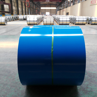 Mạ kẽm Thép cuộn sơn sẵn Kim loại G550 Tấm lợp PPGI cho nhà ở 600mm