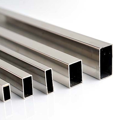 Ống hình chữ nhật bằng thép không gỉ Gương chải 8K Ống thép hợp kim được đánh bóng SS 201 202