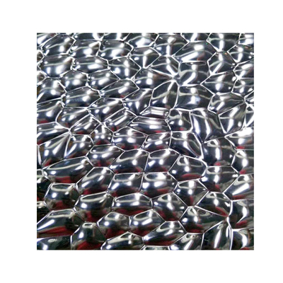 304 316L Water Ripple Tấm thép không gỉ Tấm hợp kim trang trí màu vàng hồng