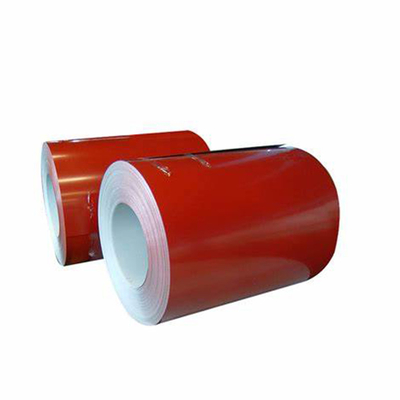 Cuộn dây PPGL màu đỏ Lợp DX51D Thép cuộn mạ màu đã được sơn sẵn