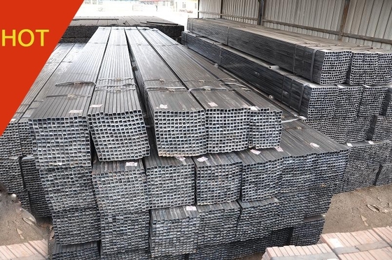 Q195 Ống vuông mạ kẽm SPHC 2x3 Ống thép mạ kẽm
