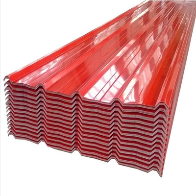Tấm lợp mái tôn bằng thép mạ kẽm 40g màu đỏ 120cm AISI