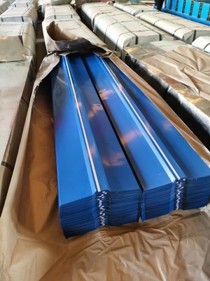 Tấm lợp tôn mạ kẽm DC02 màu xanh Tấm lợp mái tôn mạ kẽm 180g